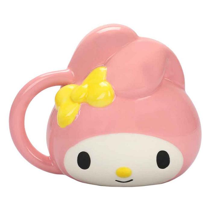 Pink Hello Kitty My Melody Face Sculpted Mug | CA_HK85336