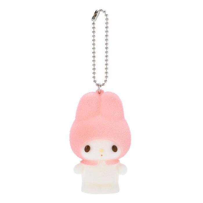 Pink Hello Kitty My Melody Flocked Keychain Mascot | CA_HK45964