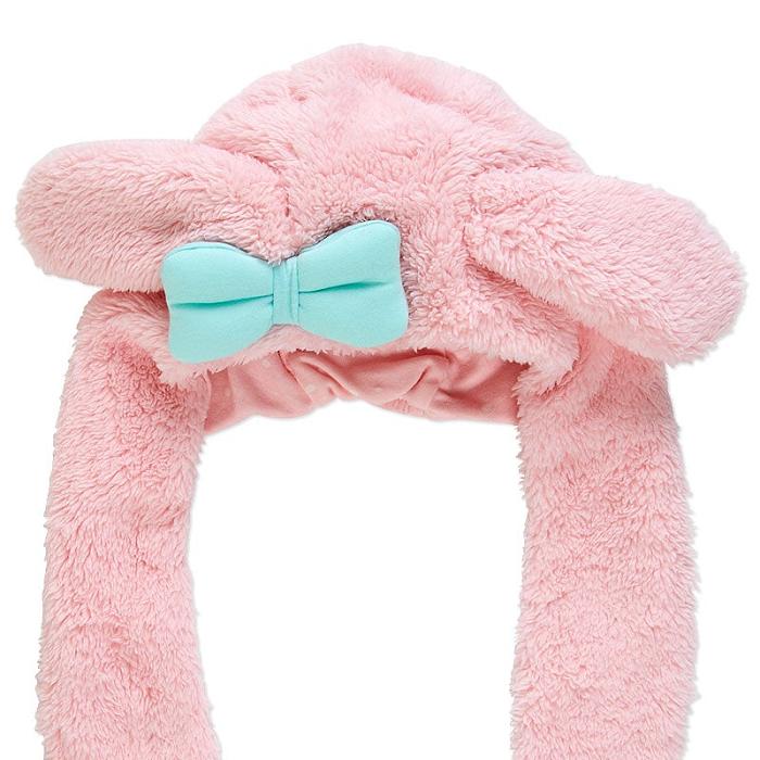 Pink Hello Kitty My Melody Kids Hooded Wrap Scarf | CA_HK12056