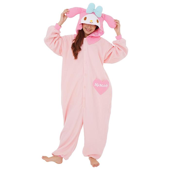 Pink Hello Kitty My Melody Kigurumi Onesie | CA_HK14819