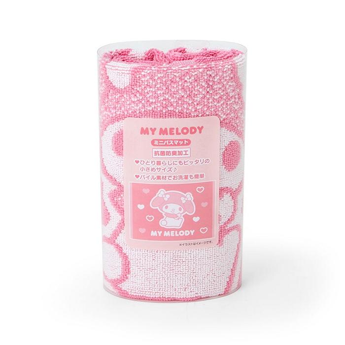 Pink Hello Kitty My Melody Mini Cotton Bath Mat | CA_HK86875