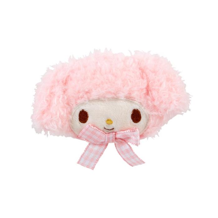 Pink Hello Kitty My Melody Plush Hair Clip (Gingham Bow) | CA_HK21278