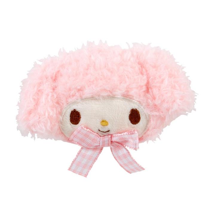 Pink Hello Kitty My Melody Plush Hair Clip (Gingham Bow) | CA_HK21278