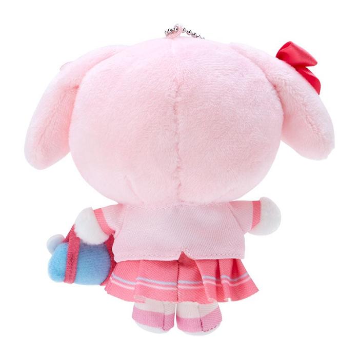 Pink Hello Kitty My Melody Plush Mascot Keychain (Sanrio Academy Series) | CA_HK10659