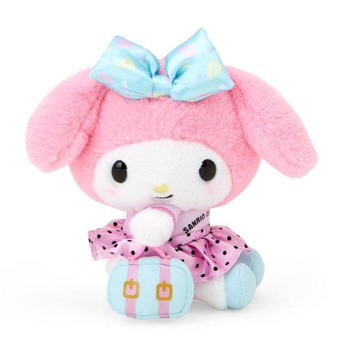 Pink Hello Kitty My Melody Plush Mascot Keychain (Day at the Funfair Series) | CA_HK84248