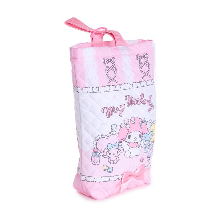 Pink Hello Kitty My Melody Quilted Small Travel Bag (Frills & Lace Series) | CA_HK12867