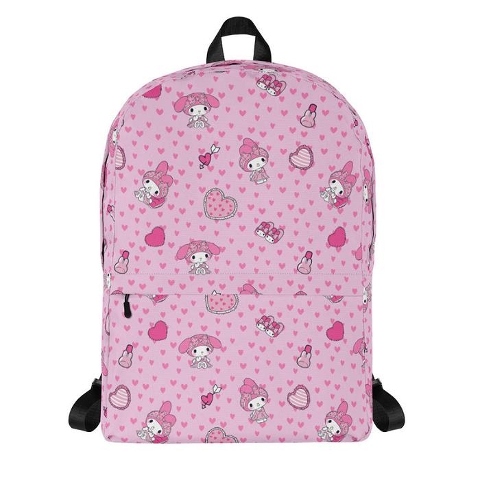 Pink Hello Kitty My Melody Sleepover All-over Print | CA_HK49698