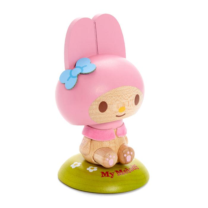 Pink Hello Kitty My Melody Wooden Bobblehead | CA_HK72555