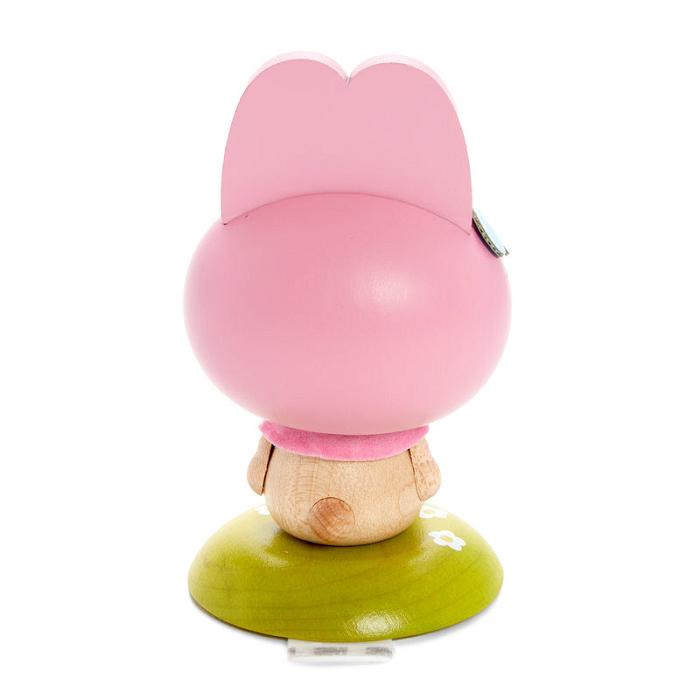 Pink Hello Kitty My Melody Wooden Bobblehead | CA_HK72555