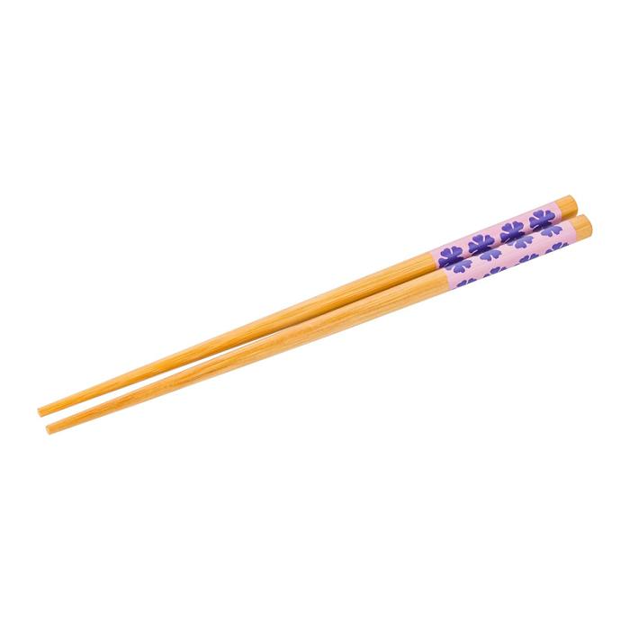 Pink Hello Kitty My Melody & Kuromi Ceramic Ramen Bowl and Chopstick Set (Pastel Flowers) | CA_HK13023