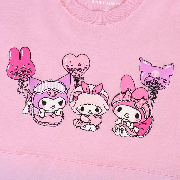 Pink Hello Kitty My Melody & Kuromi Sleepover JapanLA Spirit Jersey | CA_HK44763