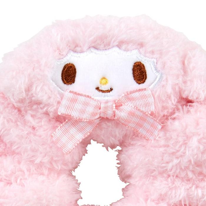 Pink Hello Kitty My Sweet Piano Cozy Plush Scrunchie (Gingham Bow) | CA_HK61275