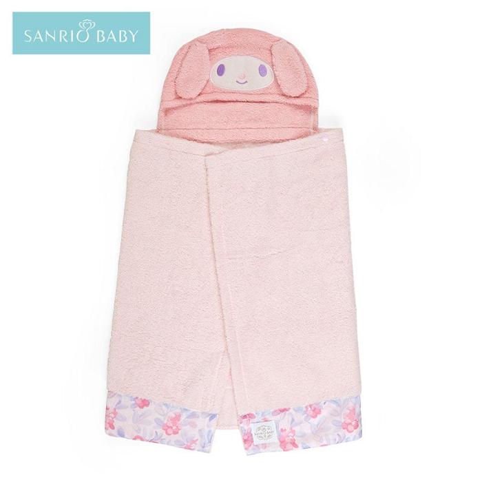 Pink Hello Kitty Sanrio Baby My Melody Hooded Bath Wrap | CA_HK65015