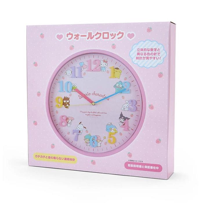 Pink Hello Kitty Sanrio Characters Wall Clock | CA_HK23629