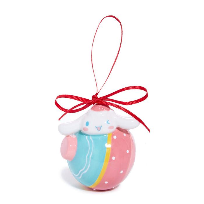 Pink / Blue Hello Kitty Hello Kitty and Cinnamoroll 2-pc Holiday Ceramic Ornament Set (Pastel Pink) | CA_HK76381