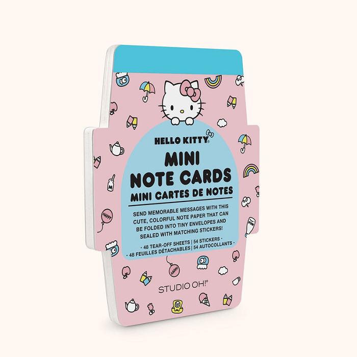 Pink / Blue Hello Kitty Hello Kitty x Studio Oh! Classic Pink Mini Memo with Stickers | CA_HK68619