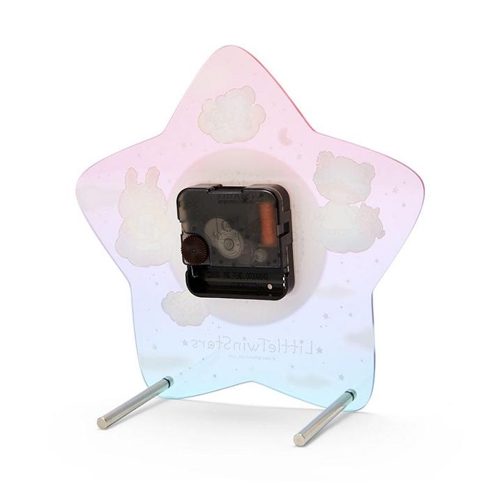 Pink / Blue Hello Kitty LittleTwinStars Standing Clock (Fluffy Cloud Series) | CA_HK45730