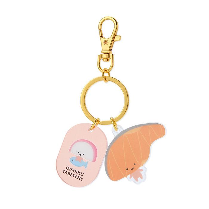 Pink / Orange Hello Kitty Kirimichan Besties Keychain | CA_HK88296