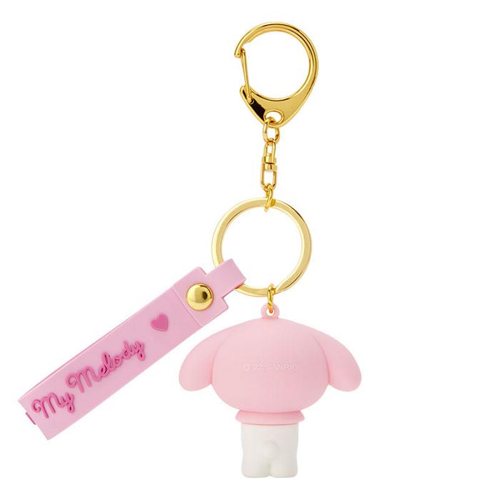 Pink / White Hello Kitty My Melody Signature Keychain | CA_HK40309