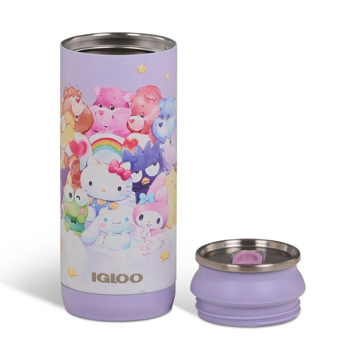 Purple Hello Kitty Hello Kitty and Friends x Care Bears Igloo 16 Oz Can Cooler | CA_HK90643