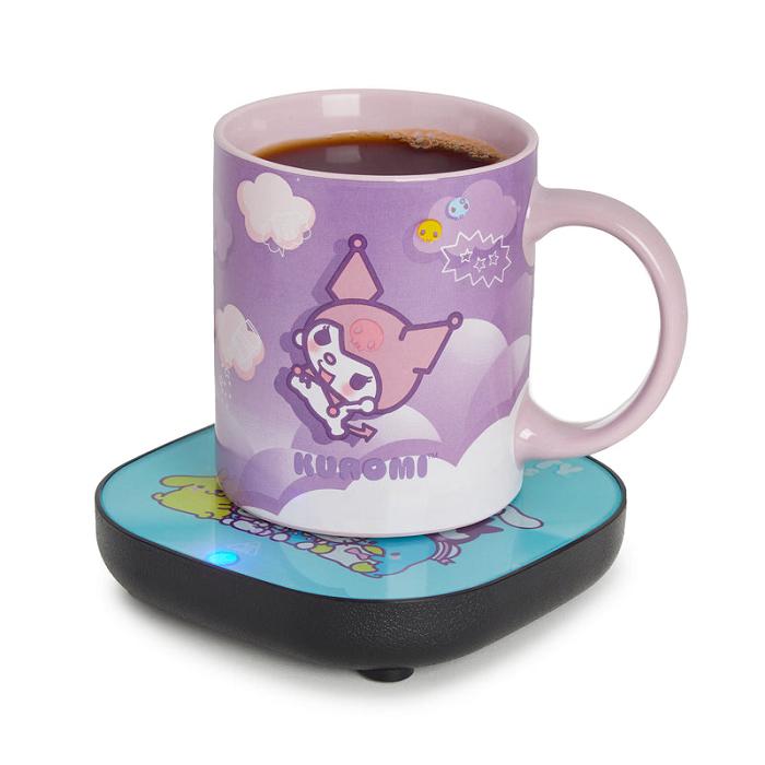 Purple Hello Kitty Kuromi Coffee Mug Warmer Set | CA_HK49593