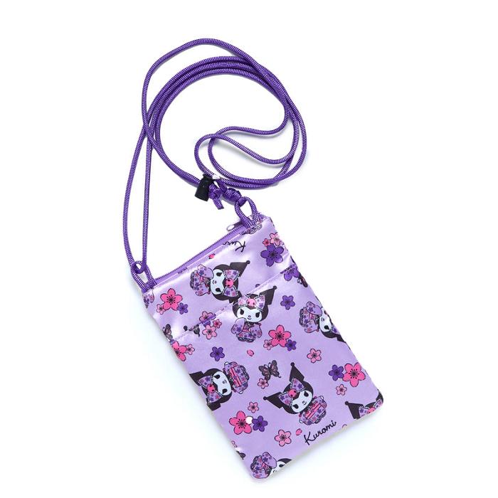 Purple Hello Kitty Kuromi Crossbody Phone Bag (Spring Kimono Series) | CA_HK92133