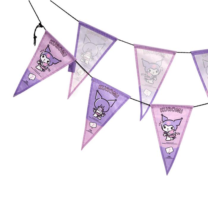 Purple Hello Kitty Kuromi Decorative Flag Set (Camping Series) | CA_HK90986