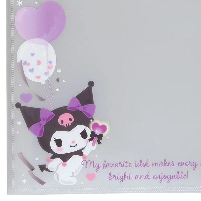 Purple Hello Kitty Kuromi File Folder Collect Book | CA_HK82111