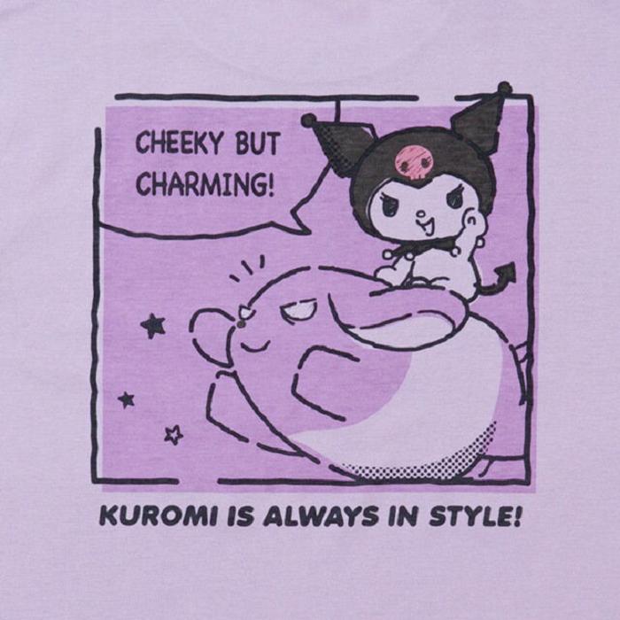 Purple Hello Kitty Kuromi Relaxed Tee | CA_HK21779