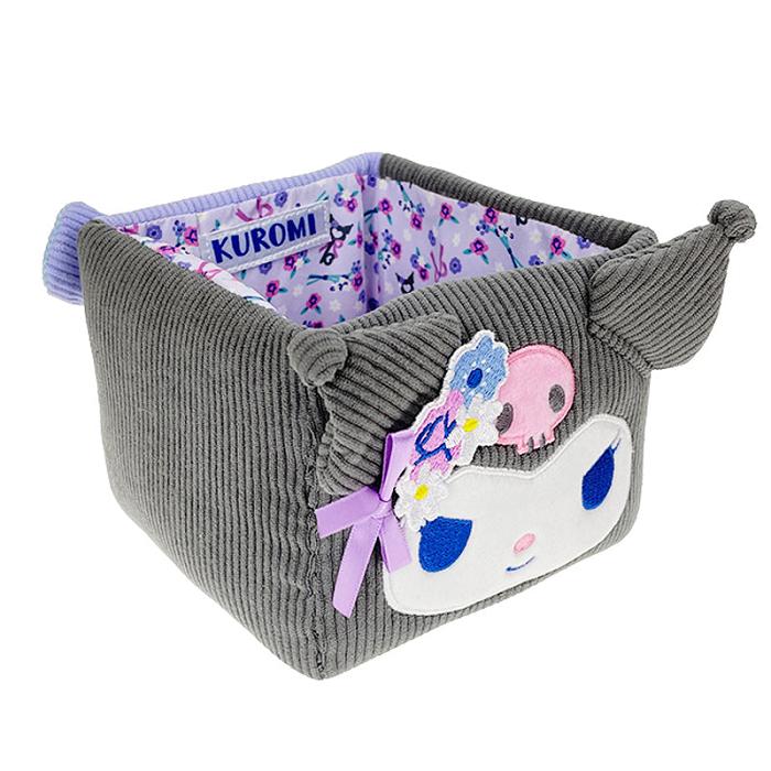 Purple Hello Kitty Kuromi & Baku Mini Storage Bin (Charming Florals Series) | CA_HK45066