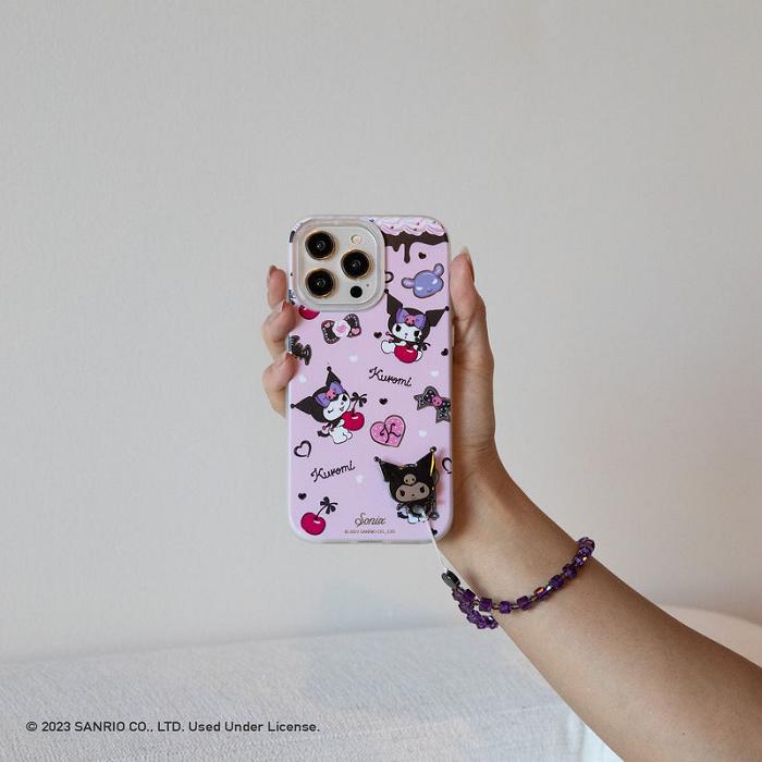 Purple Hello Kitty Kuromi x Sonix Beaded Wristlet | CA_HK56350