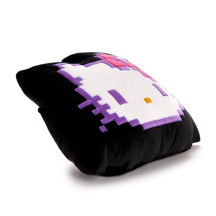 Purple / Black Hello Kitty Hello Kitty Face Plush (Retro Pixel Series) | CA_HK87027