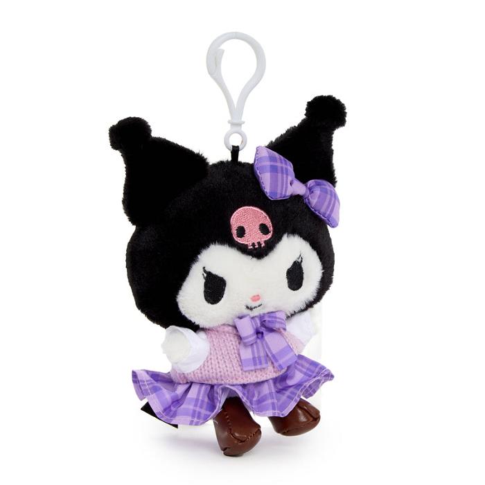 Purple / Black Hello Kitty Kuromi Mascot Clip (Uniform Series) | CA_HK36361