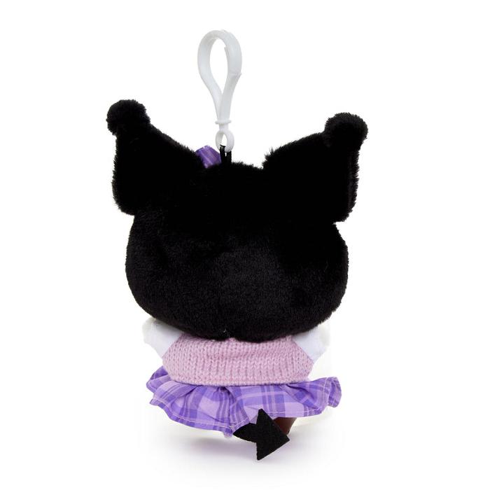 Purple / Black Hello Kitty Kuromi Mascot Clip (Uniform Series) | CA_HK36361