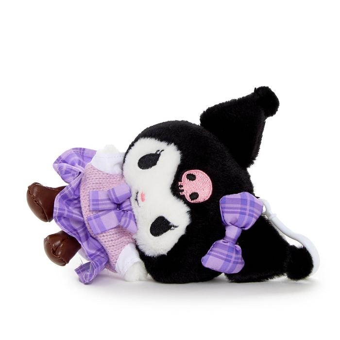 Purple / Black Hello Kitty Kuromi Mascot Clip (Uniform Series) | CA_HK36361