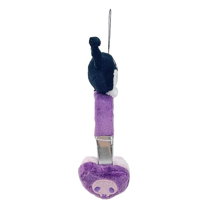 Purple / Black Hello Kitty Kuromi Plush Headphones Bag Charm | CA_HK99824