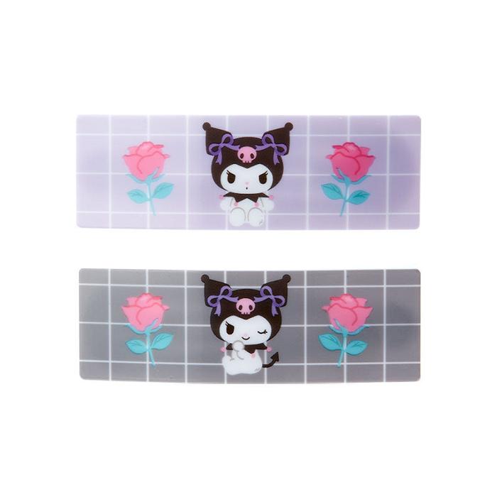 Purple / Grey Hello Kitty Kuromi 2-Piece Hair Clip Set | CA_HK93663