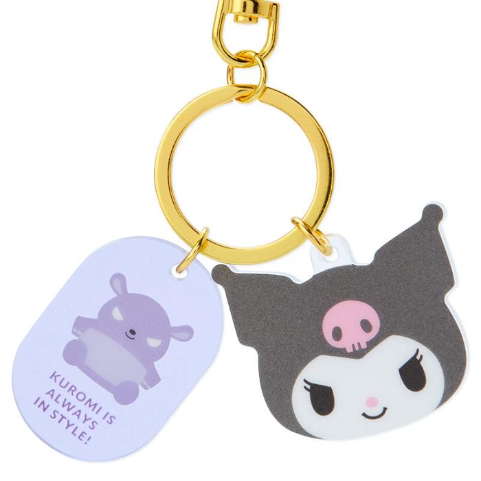 Purple / Grey Hello Kitty Kuromi Besties Keychain | CA_HK26280