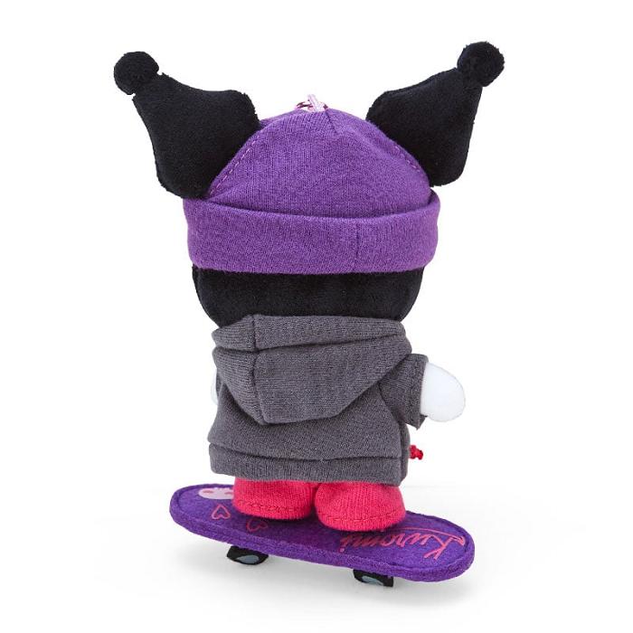 Purple / Grey Hello Kitty Kuromi Plush Mascot Keychain (Sk8r Squad Series) | CA_HK91757