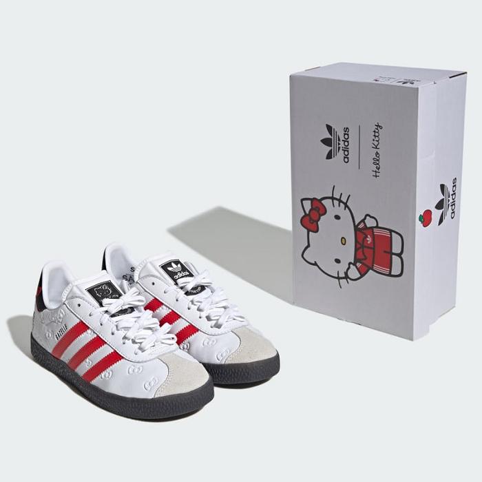 Red Black Hello Kitty Hello Kitty x adidas Gazelle Sneaker (Youth) | CA_HK79674