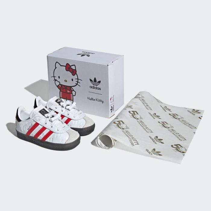 Red Black Hello Kitty Hello Kitty x adidas Gazelle Sneaker (Toddler) | CA_HK76039