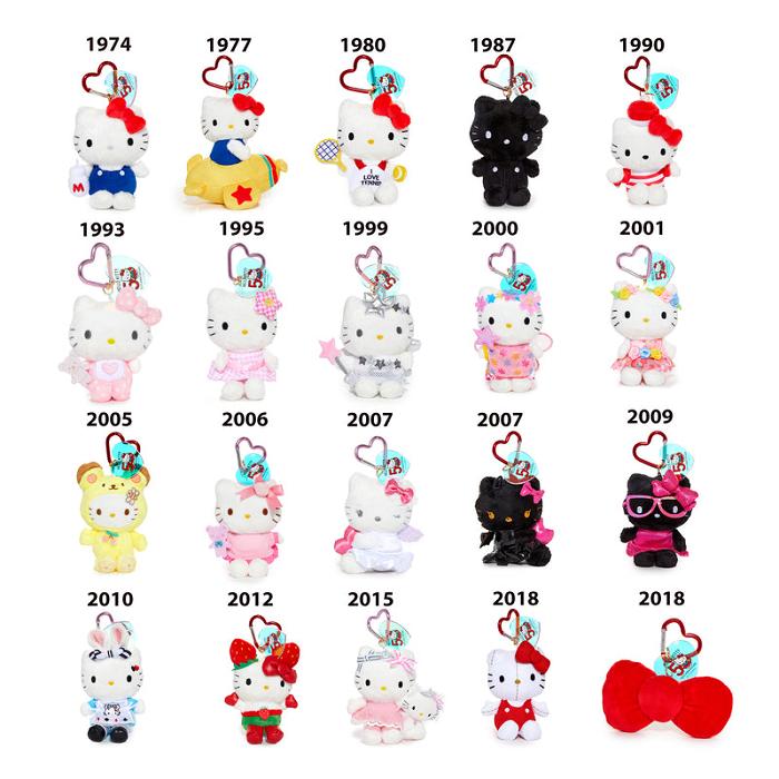 Red Hello Kitty Hello Kitty 50th Anniversary Bow Plush Mascot (2018) | CA_HK22869