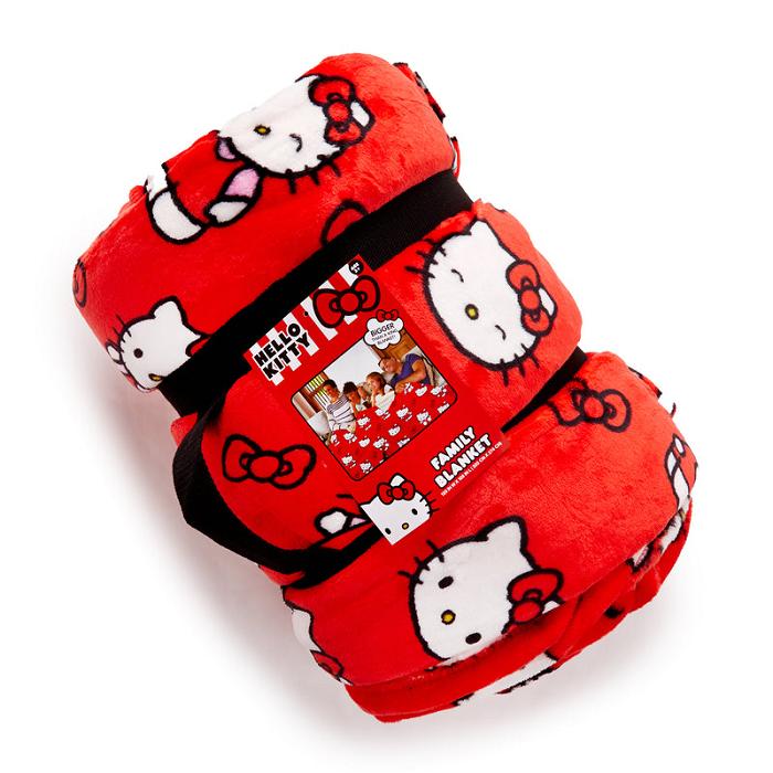 Red Hello Kitty Hello Kitty Always Red Cozy Throw Blanket | CA_HK11182