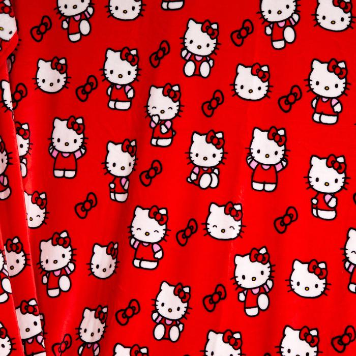 Red Hello Kitty Hello Kitty Always Red Cozy Throw Blanket | CA_HK78882