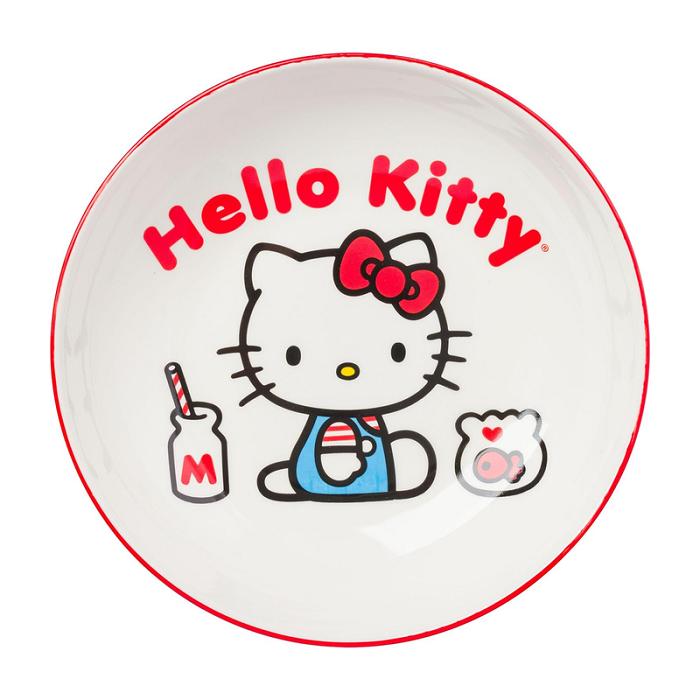 Red Hello Kitty Hello Kitty Ceramic Dinner Bowl (Classic Milk Bottle) | CA_HK68686