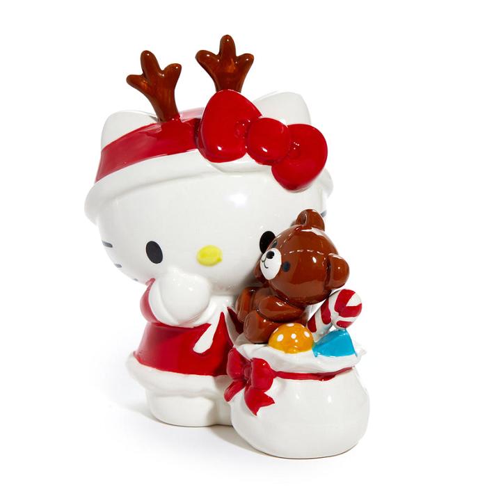 Red Hello Kitty Hello Kitty Ceramic Holiday Teddy Bear Figurine | CA_HK31848