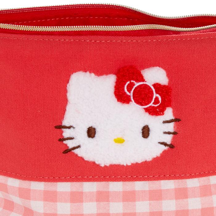 Red Hello Kitty Hello Kitty Chenille Gingham Zipper | CA_HK71884