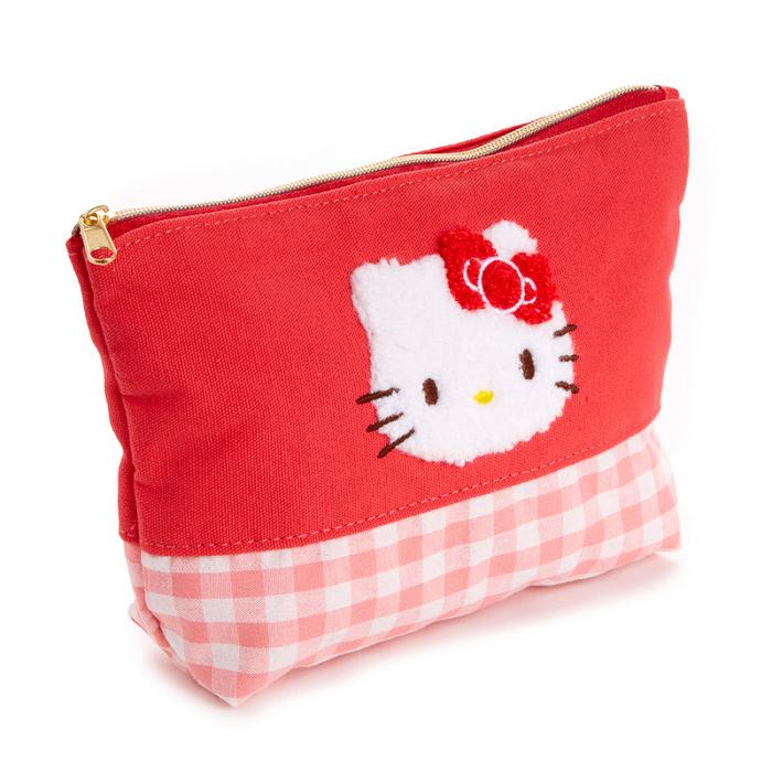 Red Hello Kitty Hello Kitty Chenille Gingham Zipper | CA_HK71884