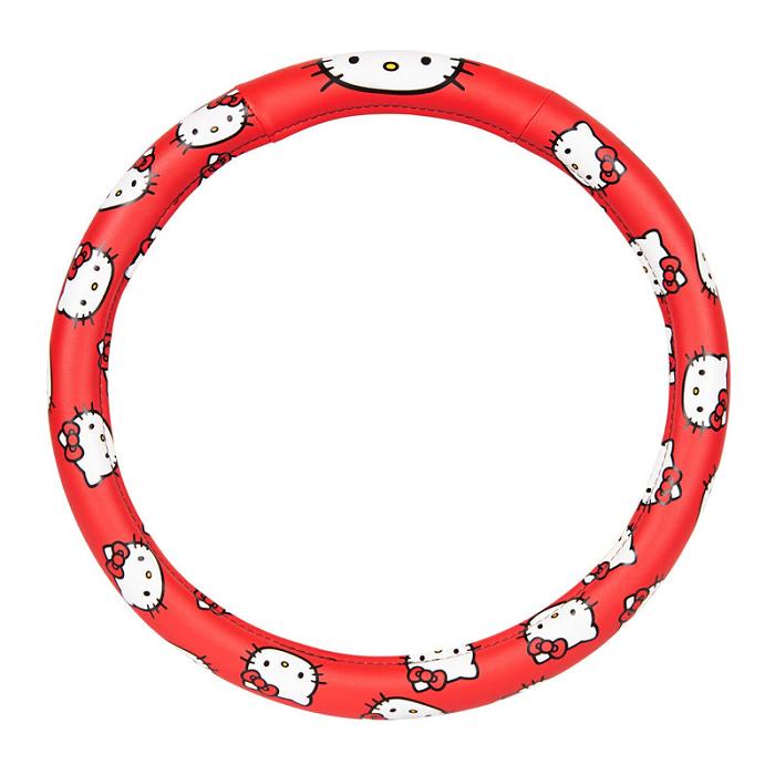 Red Hello Kitty Hello Kitty Classic Red Steering Wheel Cover | CA_HK64850