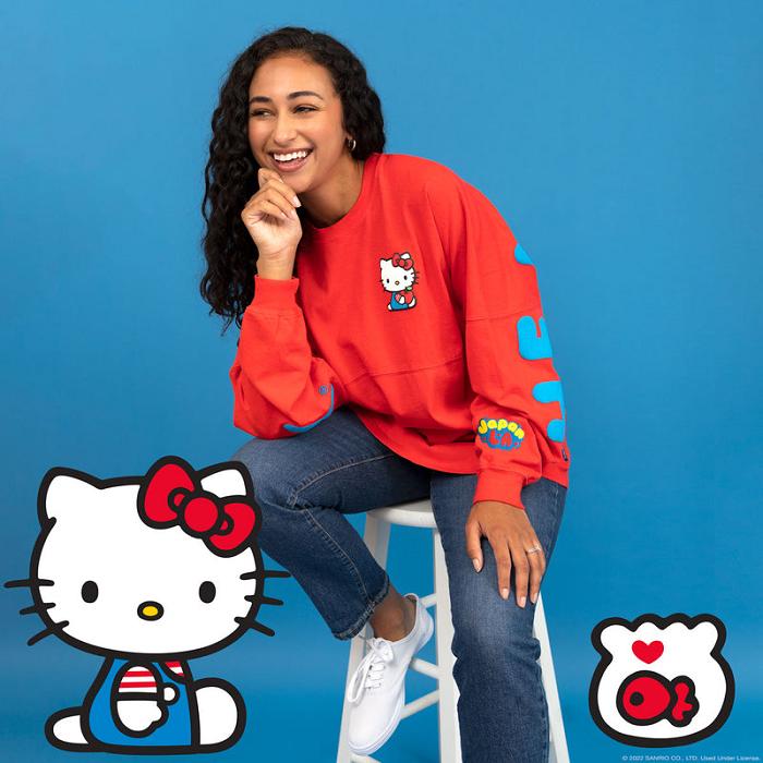 Red Hello Kitty Hello Kitty JapanLA Classic Spirit Jersey | CA_HK37018